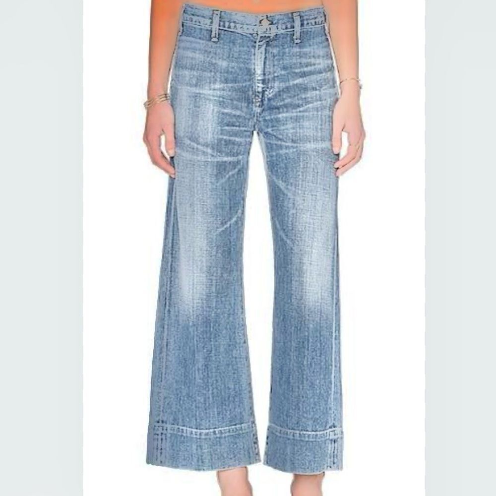 Citizens of Humanity COH light wash wide leg jeans size 32